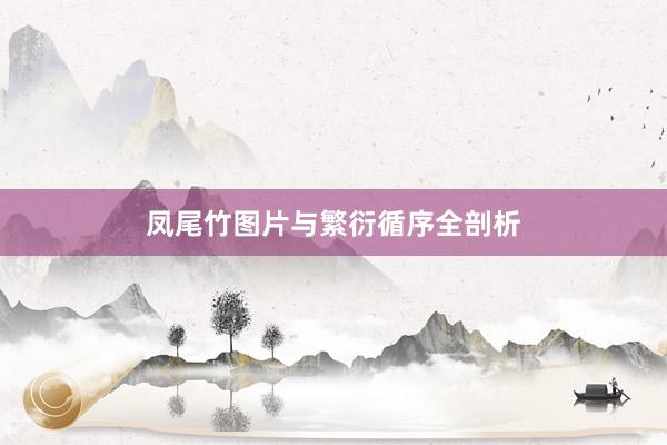 凤尾竹图片与繁衍循序全剖析