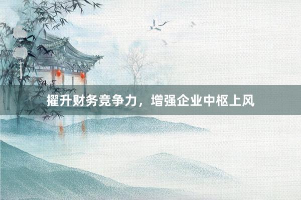 擢升财务竞争力，增强企业中枢上风